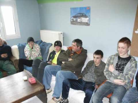 Das Jugend-Projekt ist startklar (hier mit Betreuer Uwe Ernst aus Schoppen)