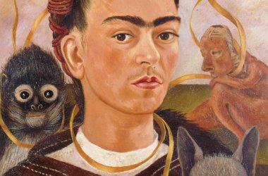 Frida Kahlo: Autorretrato con changuito (Selbstportät mit Äffchen), 1945