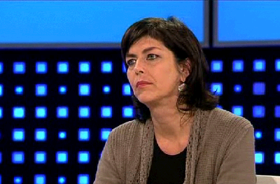 Joëlle Milquet in der Sendung 'Terzake'