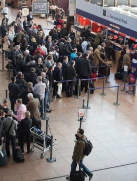 Geduld, Geduld - Flughafen Zaventem gestern Abend