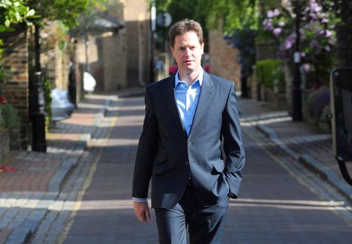 Nick Clegg, der Vorsitzende der Liberal Democrats