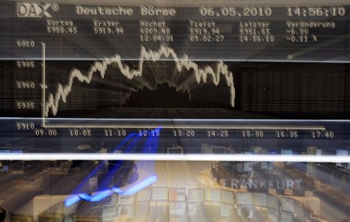 Schwarze Tage für die europäischen Börsen (Frankfurt, 6. Mai)