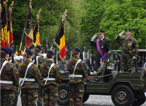 Der König am Freitag bei den Gedenkfeiern