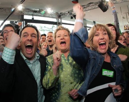 Die Grünen am Wahlsonntag