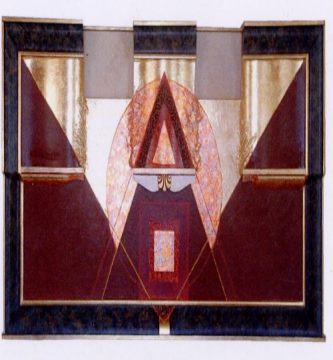 Alpha & Omega - Kopf und Fuß (Bettelemente, gemischte Technik Messing-Oxid-Metall)