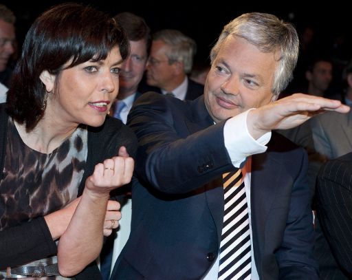 Joëlle Milquet und Didier Reynders