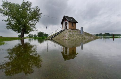 Hochwasser in Ratzdorf / Brandenburg