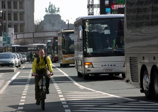 Radfahren: nicht gut für die Gesundheit ... (z.B. im Brüsseler Europaviertel)