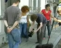 Hier wird ein Film gedreht