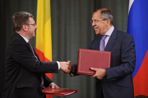 Steven Vanackere und Sergej Lavrov