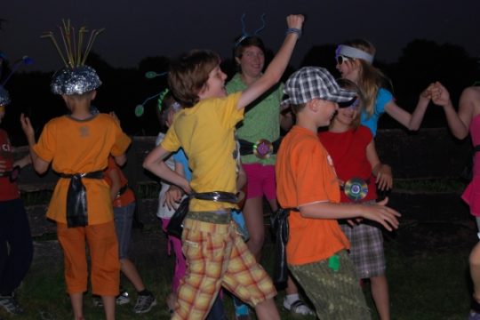 Die Bücherbande dreht den Film "Zukunft Action" in Hauset