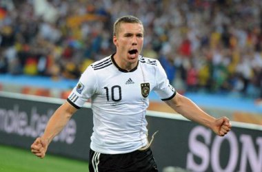 Lukas Podolski nach dem erfolgreichen 1:0
