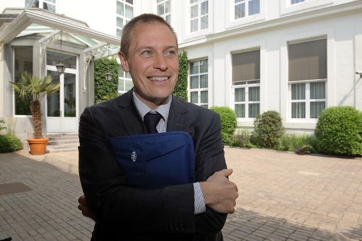 Karel Van Eetvelt von UNIZO nach dem Gespräch mit Bart De Wever