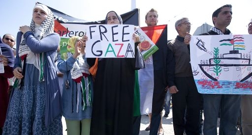 Gaza-Demo in Brüssel