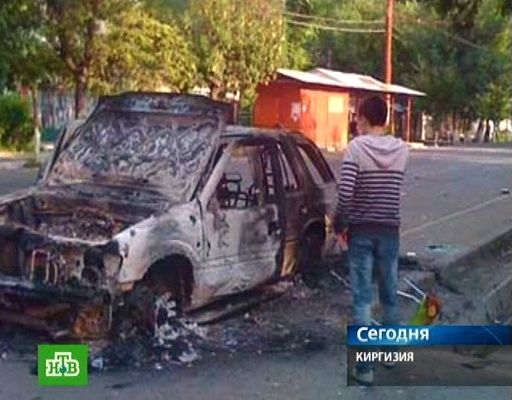Das russische NTV zeigt Bilder aus Osch (11. Juni)