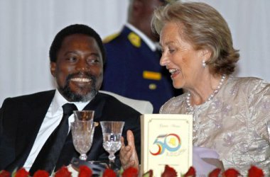 Staatspräsident Kabila und Königin Paola