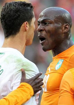 Schlechte Stimmung zwischen Guy Demel (Elfenbeinküste) und Ronaldo (Portugal)