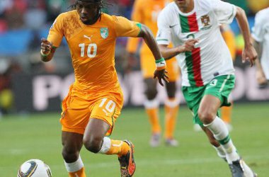 Gervinho (Elfenbeinküste) gefolgt von Paulo Ferreira (Portugal)