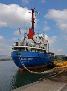 Die Rachel Corrie vor dem Auslaufen