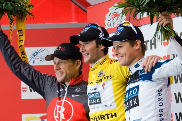 Tour de Suisse: Lance Armstrong, Gewinner Frank Schleck, Jakob Fuglsang