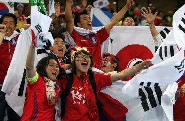 Riesige Freude bei den südkoreanischen Fans