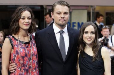 Marion Cotillard, Leonardo di Caprio und Ellen Page