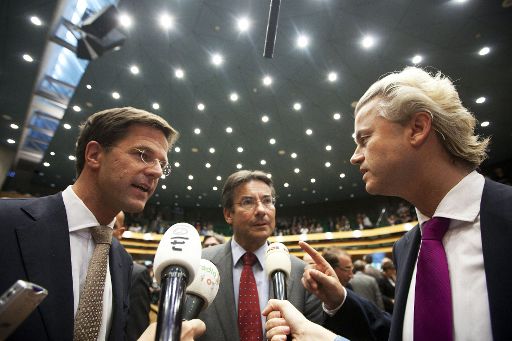 Mark Rutte, Maxime Verhagen und Geert Wilders