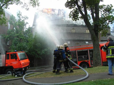 Heidberg-Kapelle: Dachstuhl völlig ausgebrannt