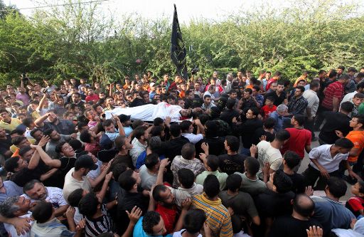 Beerdigung eines Palästinenser: Er war bei einer Explosion im Gazastreifen getötet worden