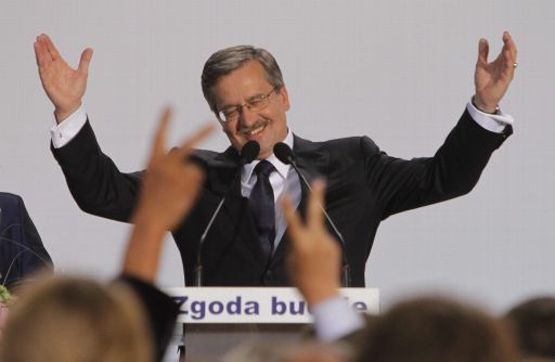 Bronislaw Komorowski am Sonntag in Warschau