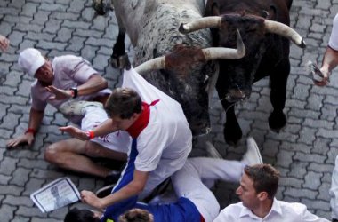 Verletzte bei erster Stierhatz in Pamplona