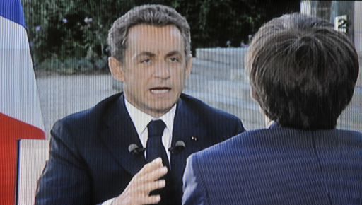 Nicolas Sarkozy im France2-Interview