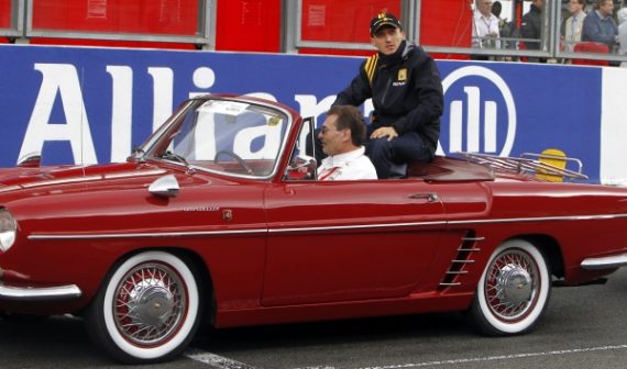Ludwig Heinen chauffiert Formel 1-Fahrer Robert Kubica