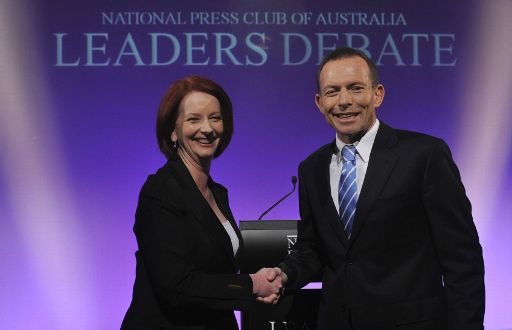 Julia Gillard und Tony Abbott