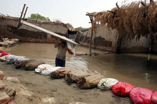 Die Flutkatastrophe in Pakistan (Bild vom 10/08/2010)