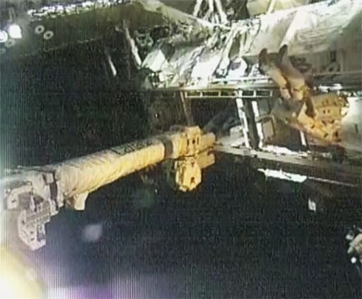 Reparaturarbeiten an der ISS