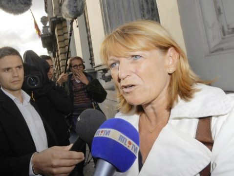 FGTB-Generalsekretärin Anne Demelenne nach dem Treffen mit Di Rupo