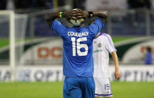 Elimane Coulibaly enttäuscht: Nach der zweiten Niederlage gegen Dynamo Kiew ist Gent aus dem Rennen