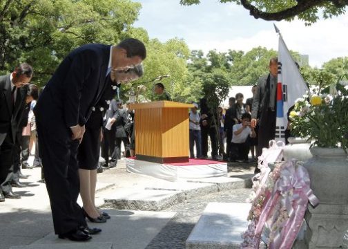 UN-Generalsekretär Ban bei den Gedenkfeiern zum Atomabwurf in Hiroshima