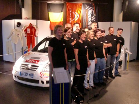 Der Vorstand des Thierry Neuville Supporters Club