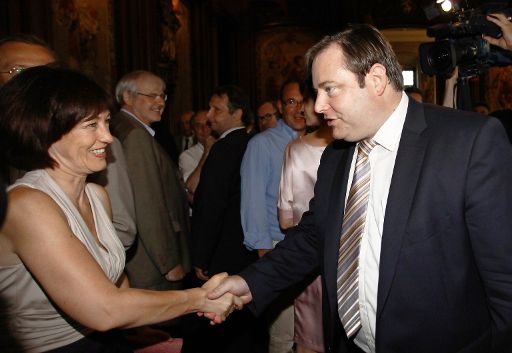 Onkelinx und De Wever beim Flämischen Nationalfeiertag am 11. Juli