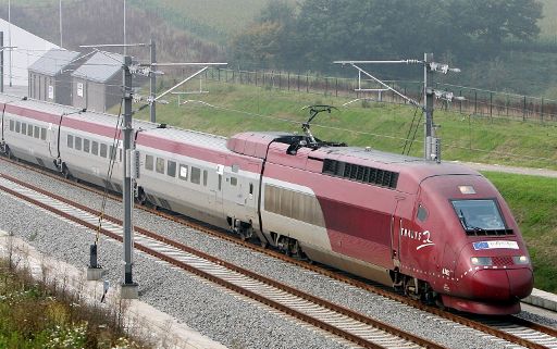 Der Hochgeschwindigkeitszug Thalys in Ostbelgien