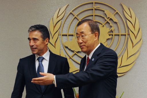 Anders Fogh Rasmussen und Ban Ki Moon