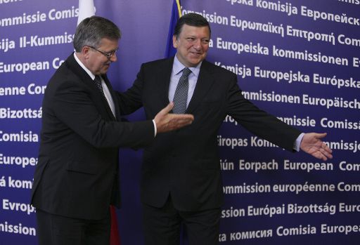 Bronislaw Komorowski und Jose Manuel Barroso