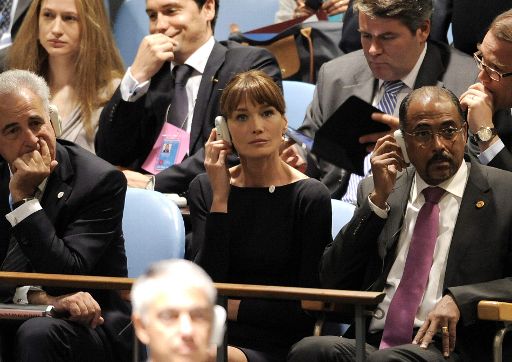 Carla Bruni bei der UNO