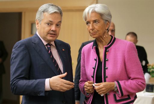 Finanzminister Didier Reynders und seine französische Kollegin Christine Lagarde