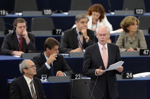 Herman Van Rompuy in Straßburg