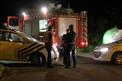 Braine-l'Alleud am Mittwoch: Die Polizei umzingelt den Ort, an dem die Kinderleiche gefunden wurde
