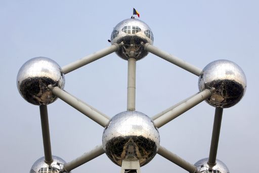 Atomium in Brüssel, das Wahrzeichen Belgiens