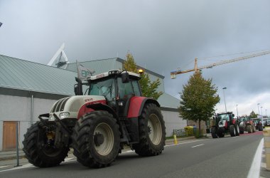 St.Vith: Protestierende Milchbauern fahren nach Ciney